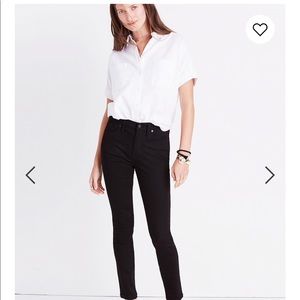 Madewell 9” Mid-Rise Skinny Jeans in Black